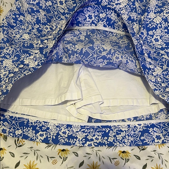 Lilly Pulitzer Blue and White Aquatic Michelina Mini Skort - Picture 6 of 6